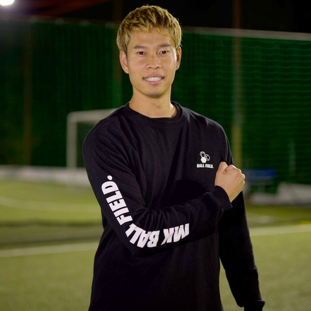 LOGO Long Tshirt color BLACK 「MK BALL FIELD.」