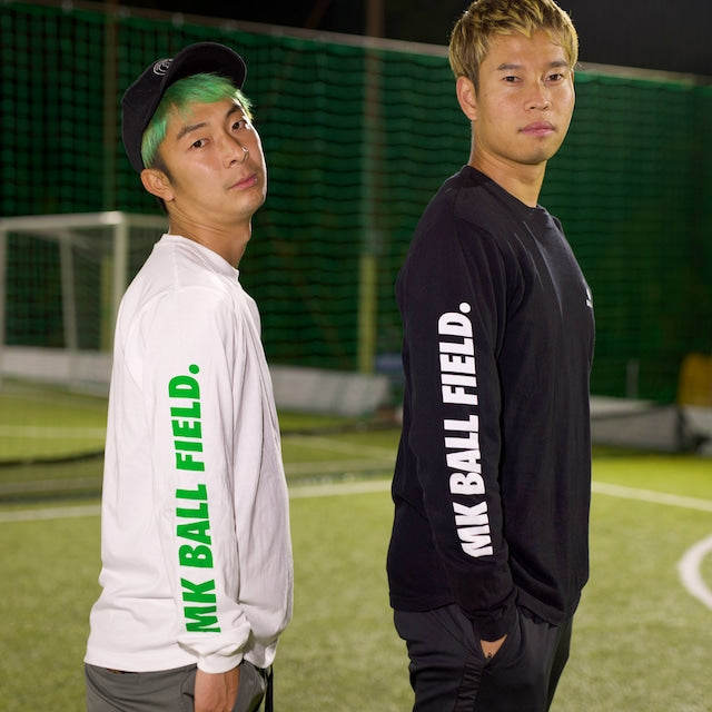 LOGO Long Tshirt color BLACK 「MK BALL FIELD.」