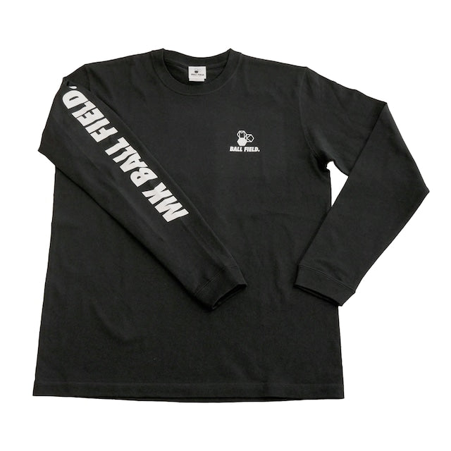 LOGO Long Tshirt color BLACK 「MK BALL FIELD.」